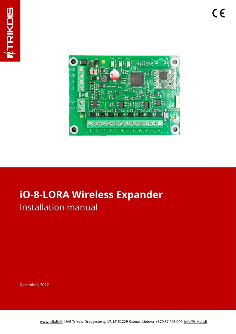 Trikdis iO-8-LORA User manual