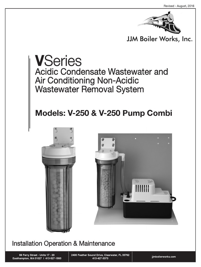 JJM Boiler Works V Series Installation operation & maintenance
