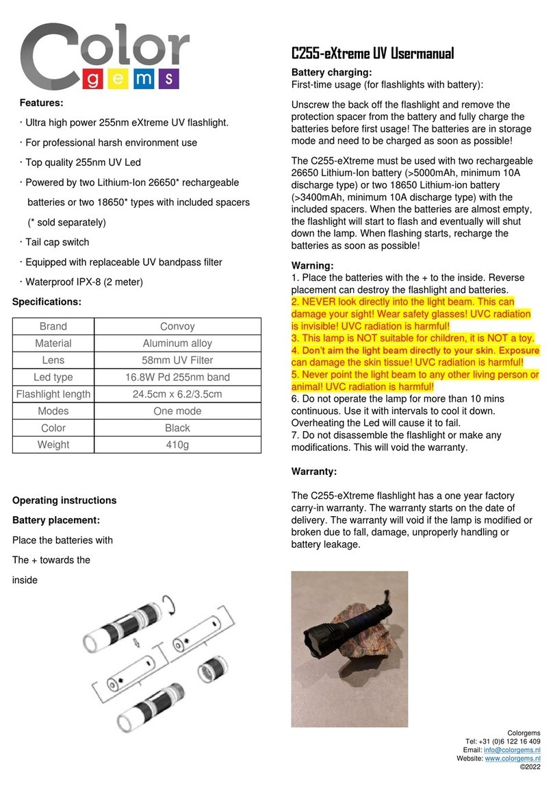 ColorGems C255-eXtreme User manual