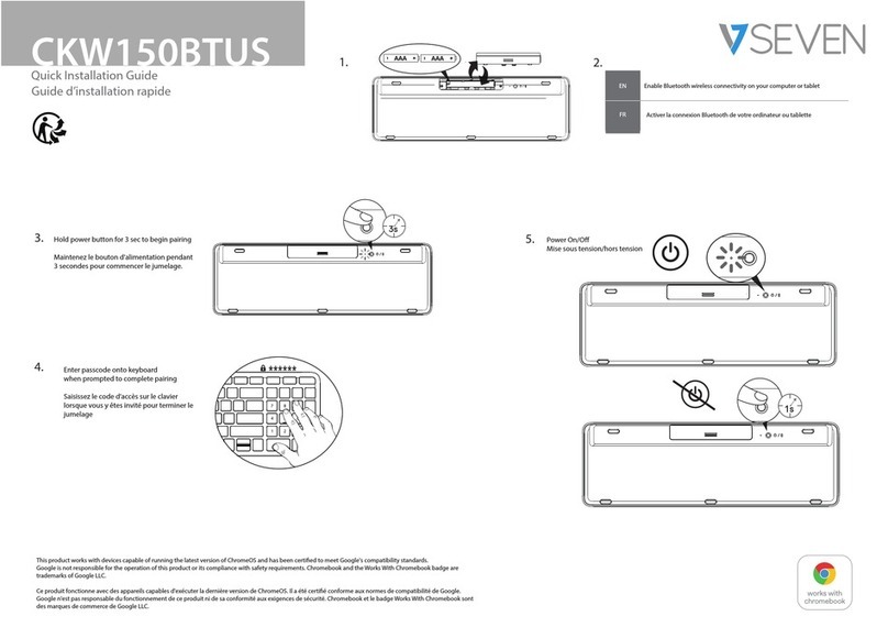 V7 CKW150BTUS Quick installation guide
