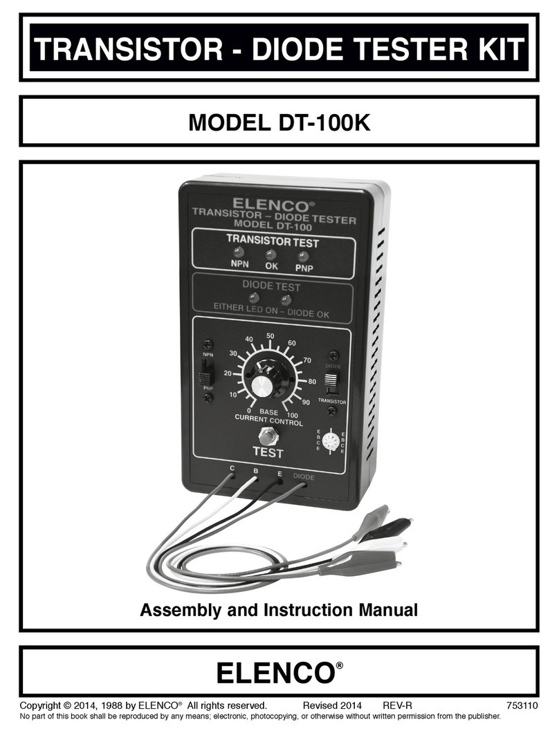 Elenco Electronics DT-100K Assembly and instruction manual