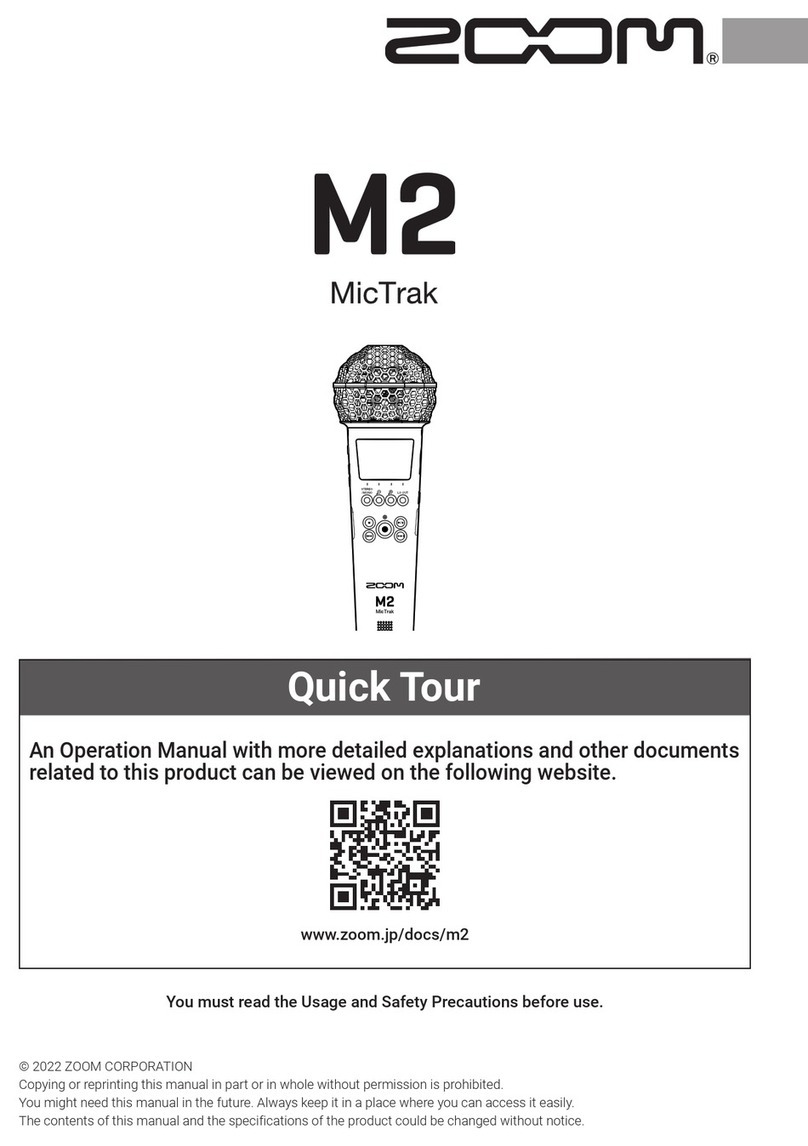 Zoom MicTrak M2 quick start guide