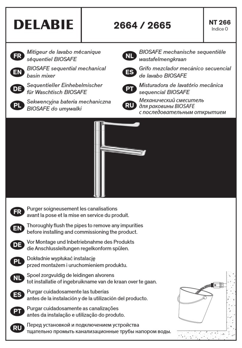 Delabie BIOSAFE 2664 User manual Delabie BIOSAFE 2664 User manual