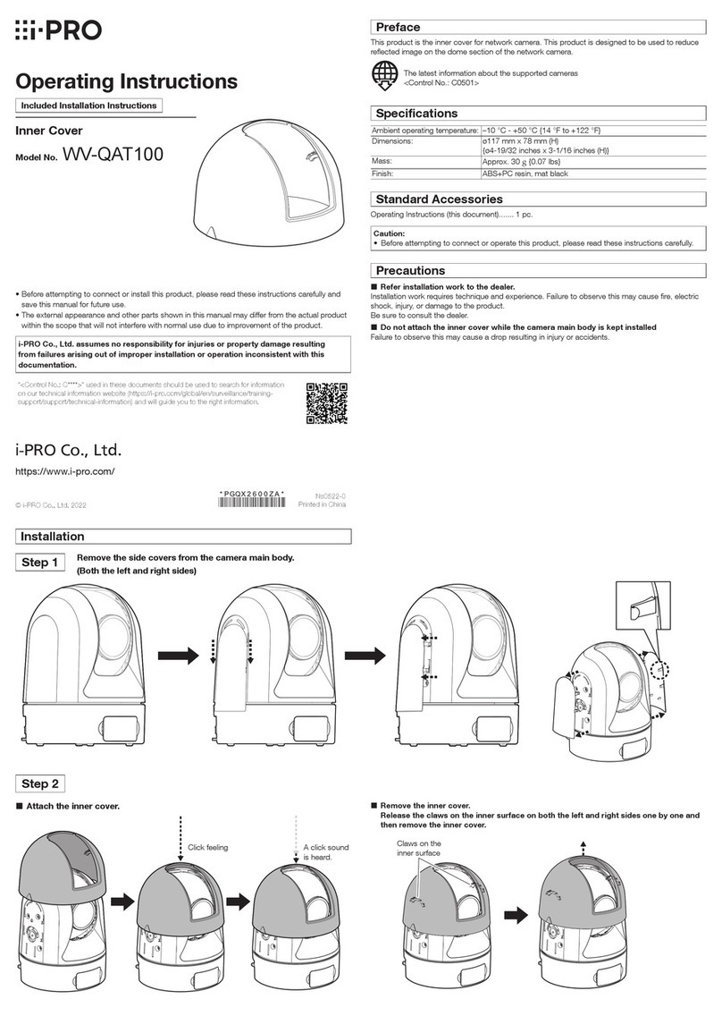 i-PRO WV-QAT100 operating instructions