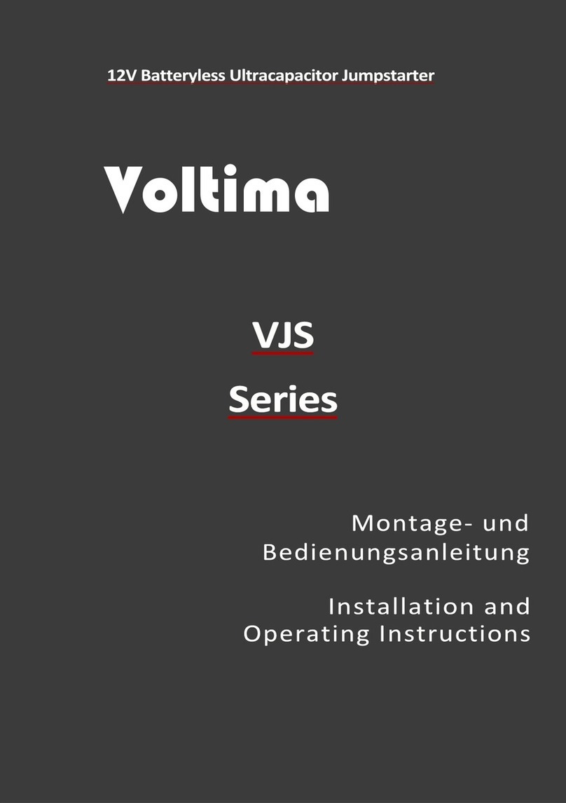 VOLTIMA VJS Series Installation and operating instructions