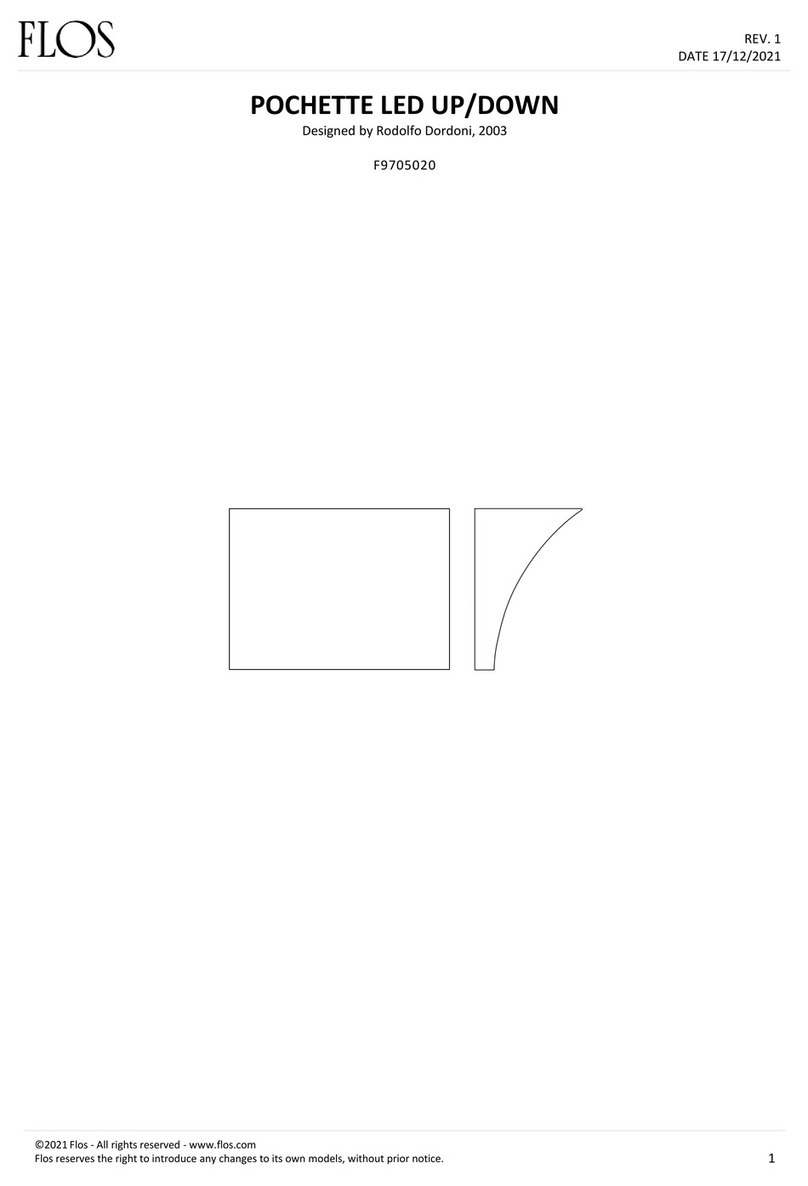 FLOS POCHETTE F9705020 User manual FLOS POCHETTE F9705020 User manual