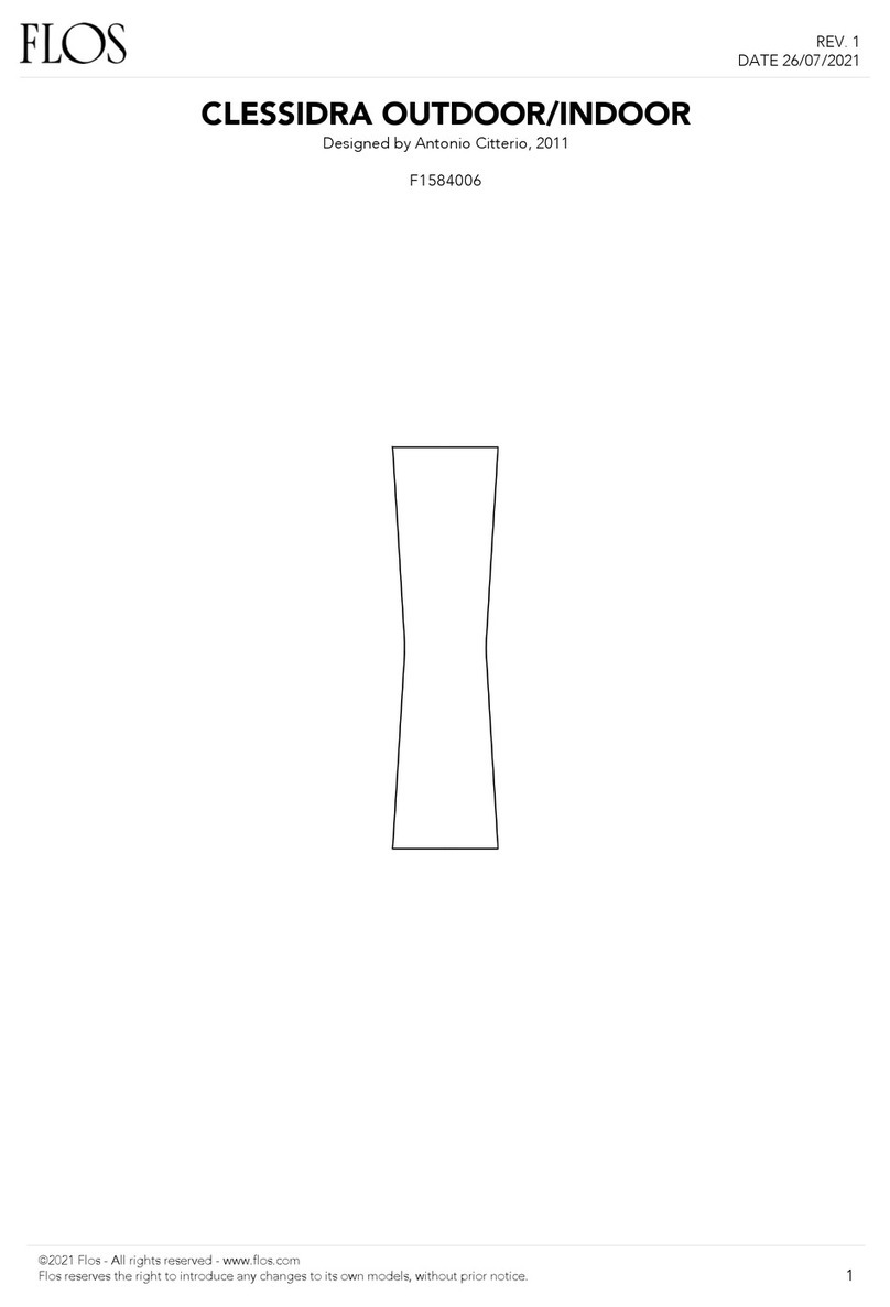 FLOS F1584006 User manual FLOS F1584006 User manual