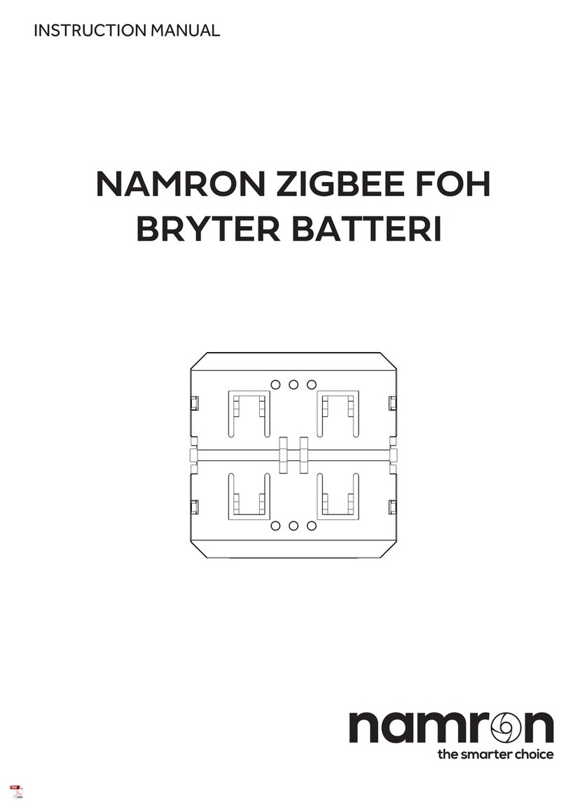 Namron ZIGBEE FOH instruction manual