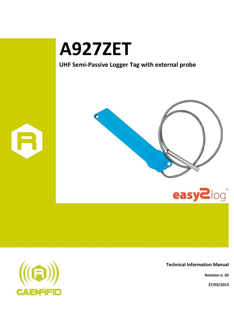 caenrfid Easy2log A927ZET Technical information manual