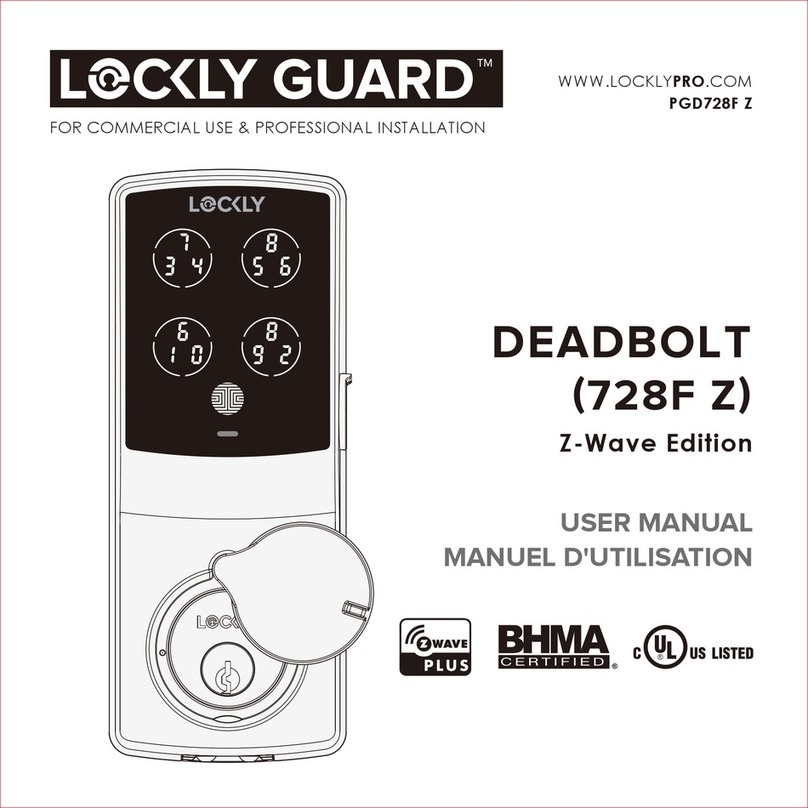 LOCKLY GUARD DEADBOLT 728F Z user manual