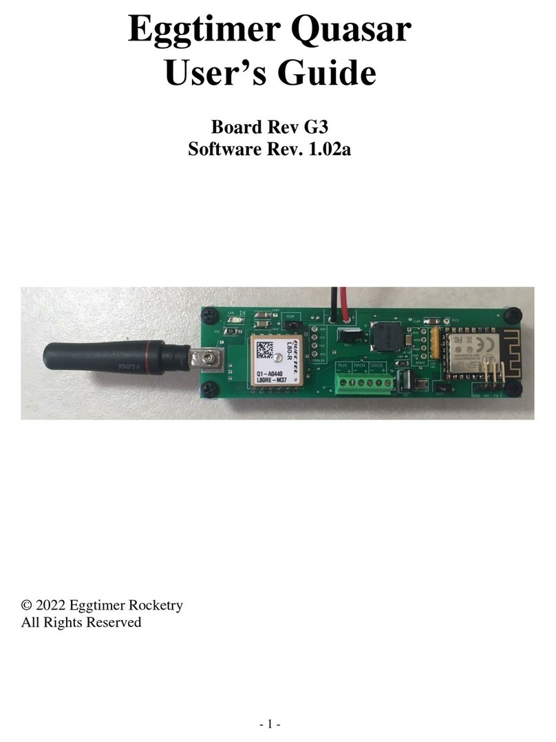 Eggtimer Rocketry Quasar User manual