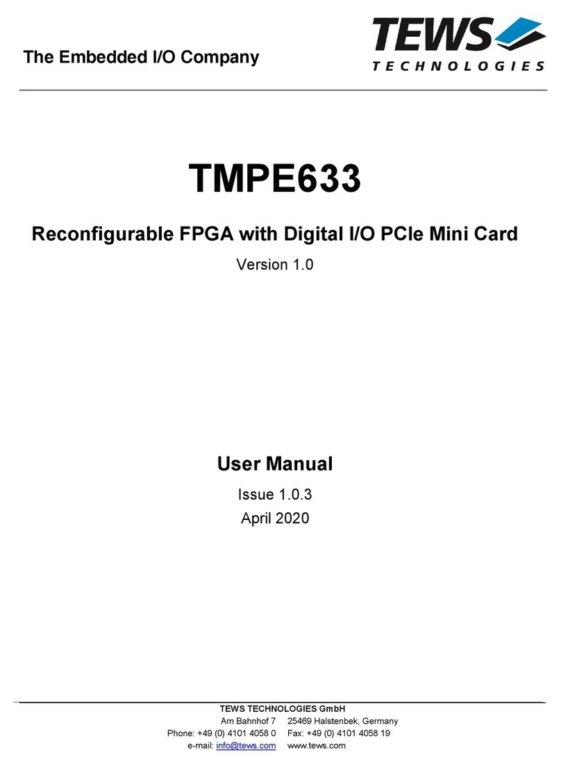 Tews Technologies TMPE633 User manual