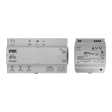 urmet domus 1071 quick start guide