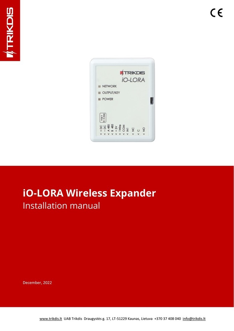 Trikdis iO-LORA installation manual