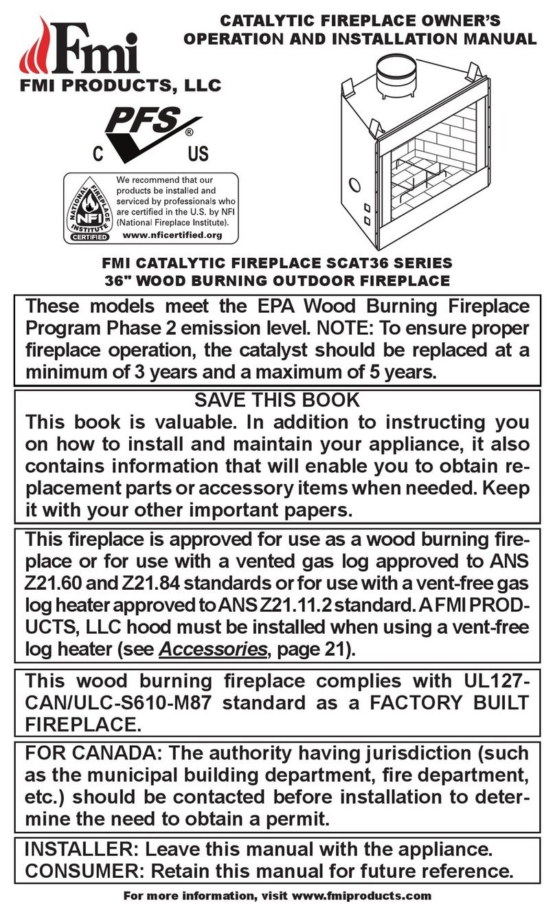 FMI SCAT36H Owner's operation & installation manual