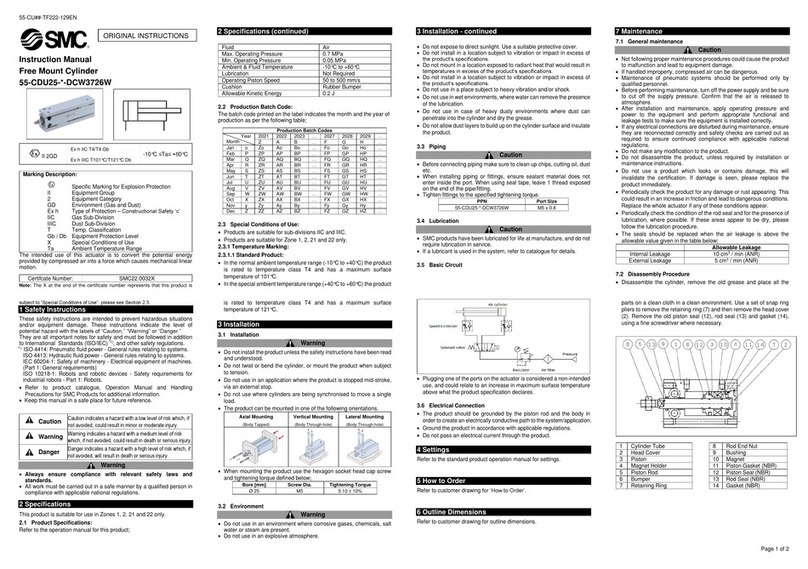 SMC Networks 55-CDU25 DCW3726W User manual