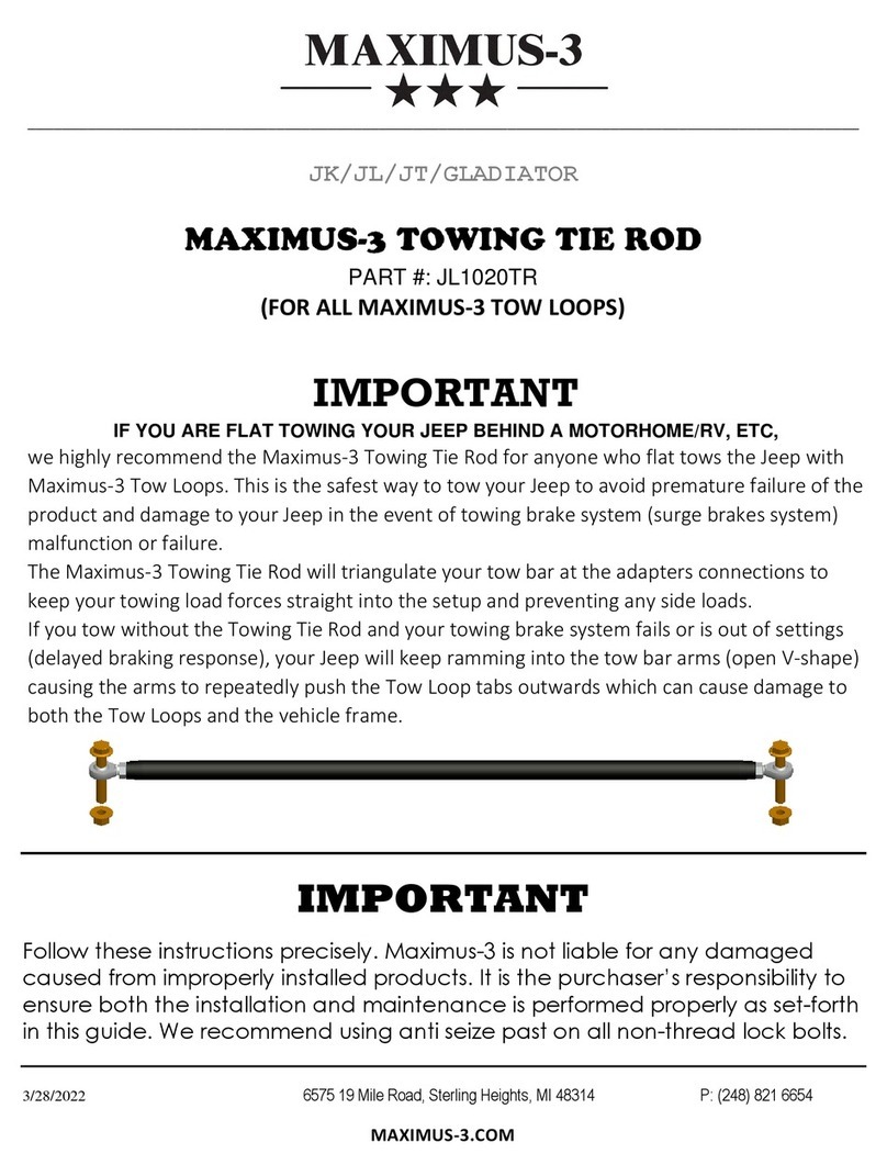 MAXIMUS-3 JK GLADIATOR quick start guide