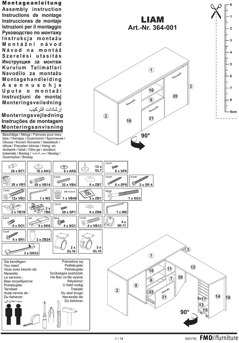 FMD Furniture LIAM 364-001 Assembly instruction