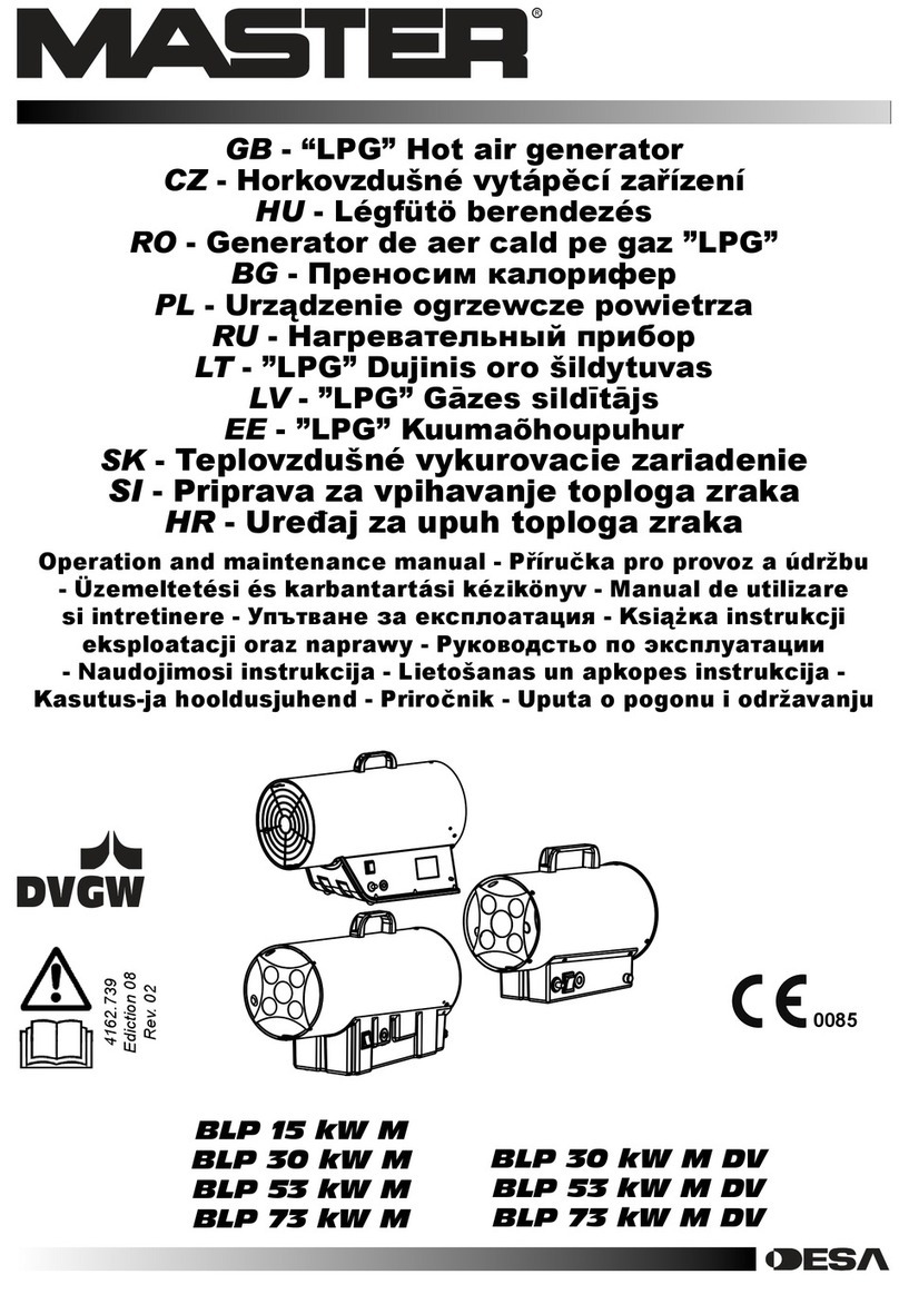 Desa MASTER BLP 15 kW M Operation and maintenance manual