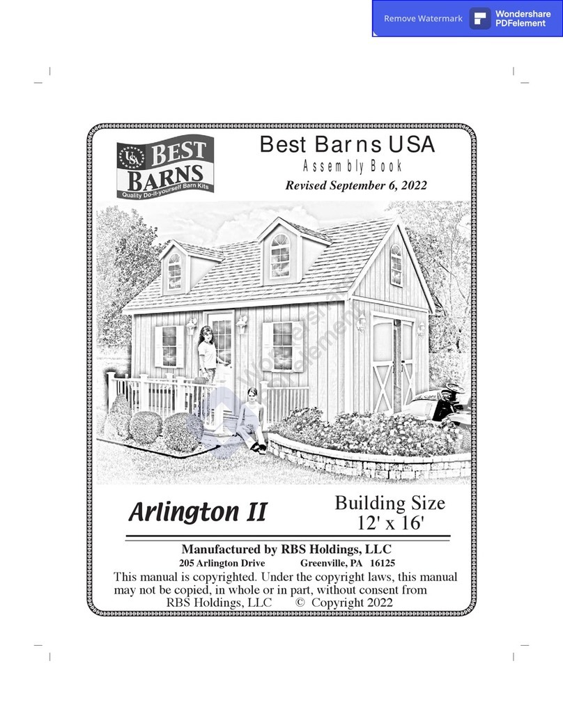Best Barns Arlington II Assembly Book