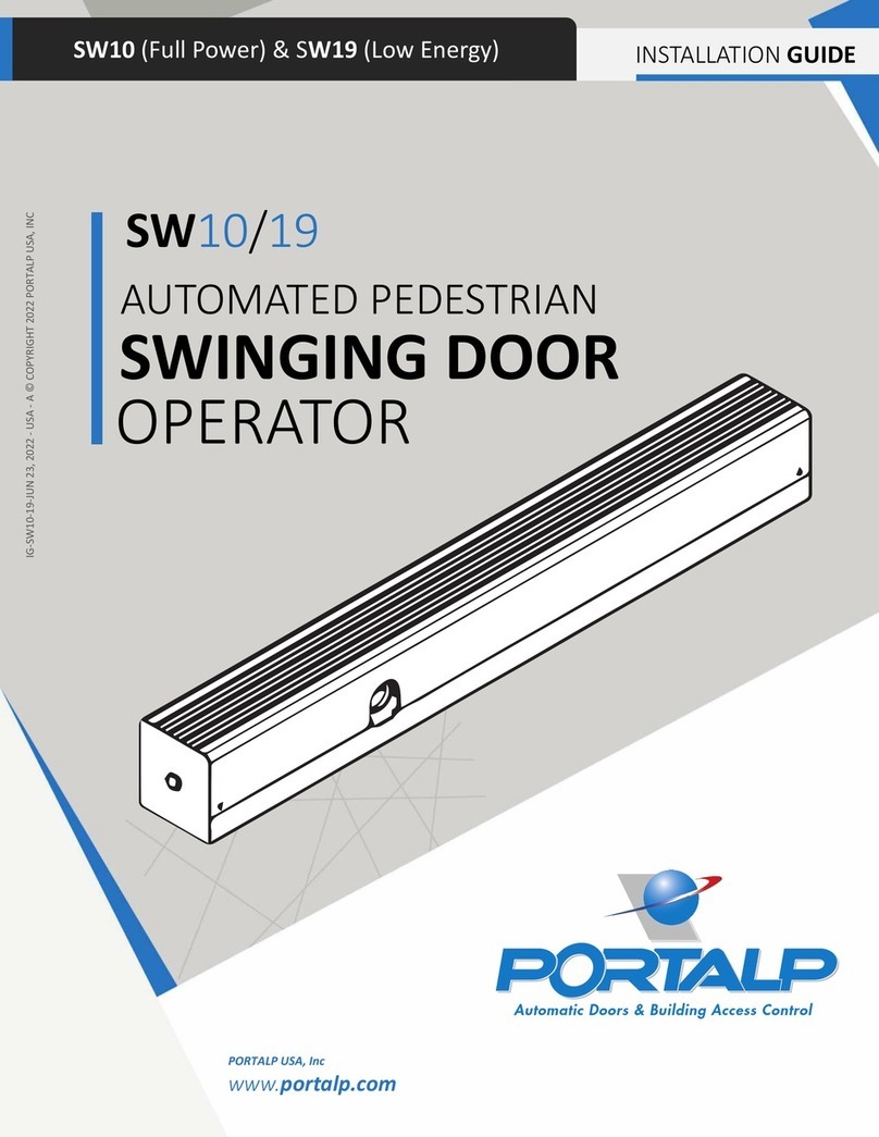 Portalp SW10 User manual