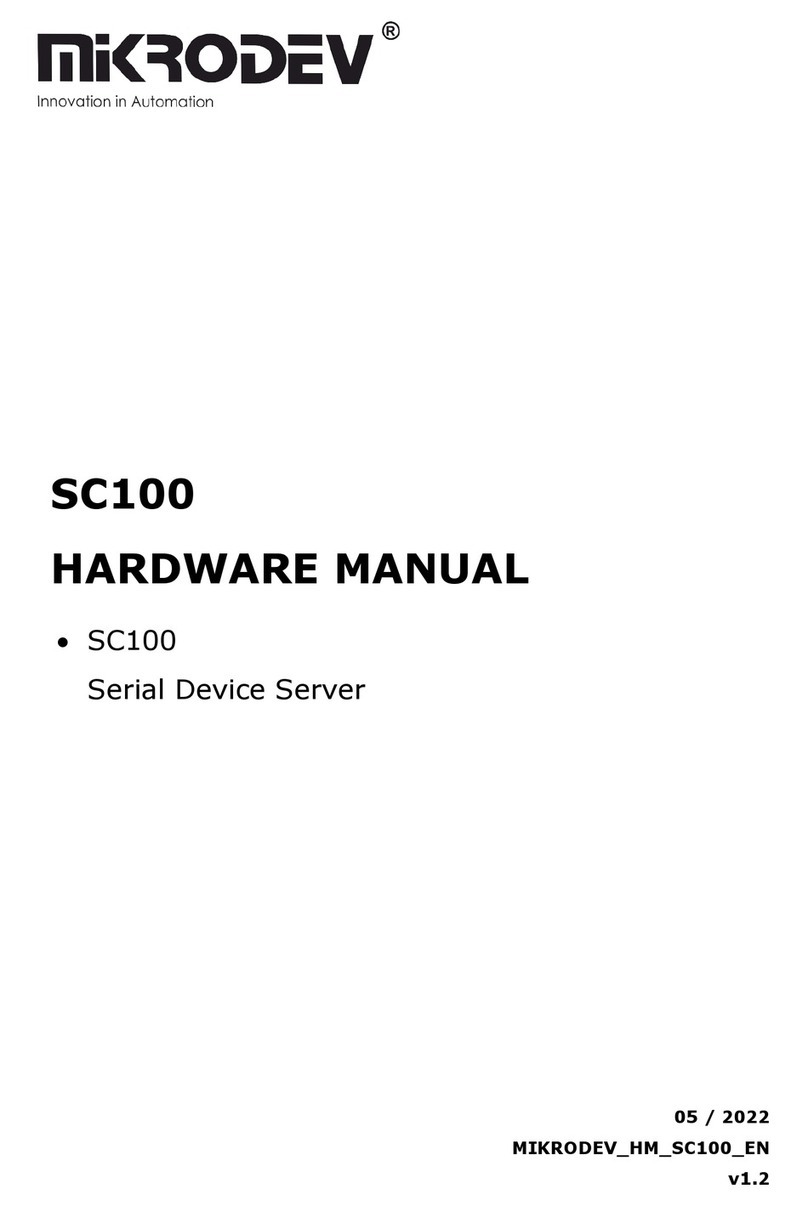 MIKRODEV SC100 Hardware manual