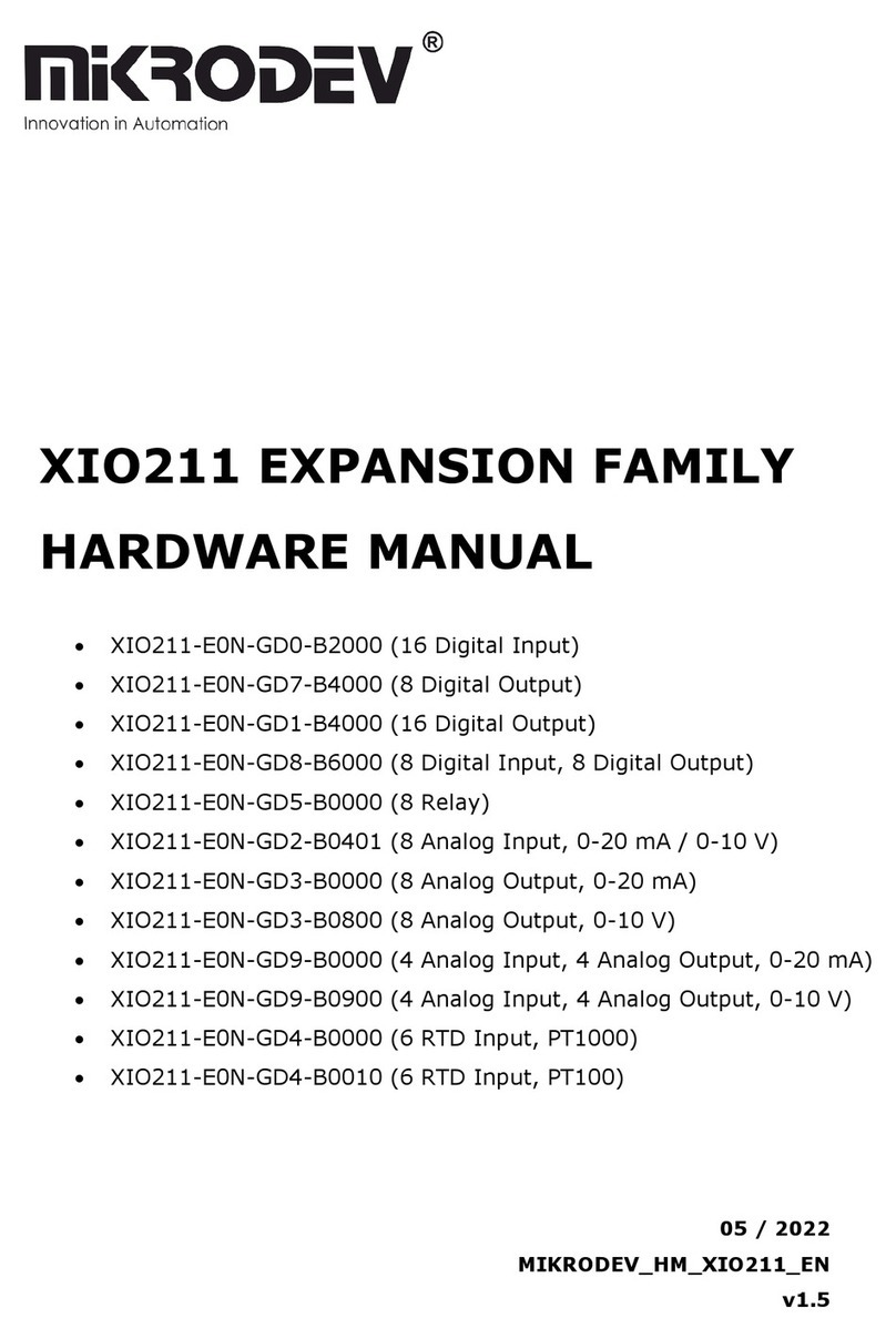 MIKRODEV XIO211-E0N-GD0-B2000 Hardware manual