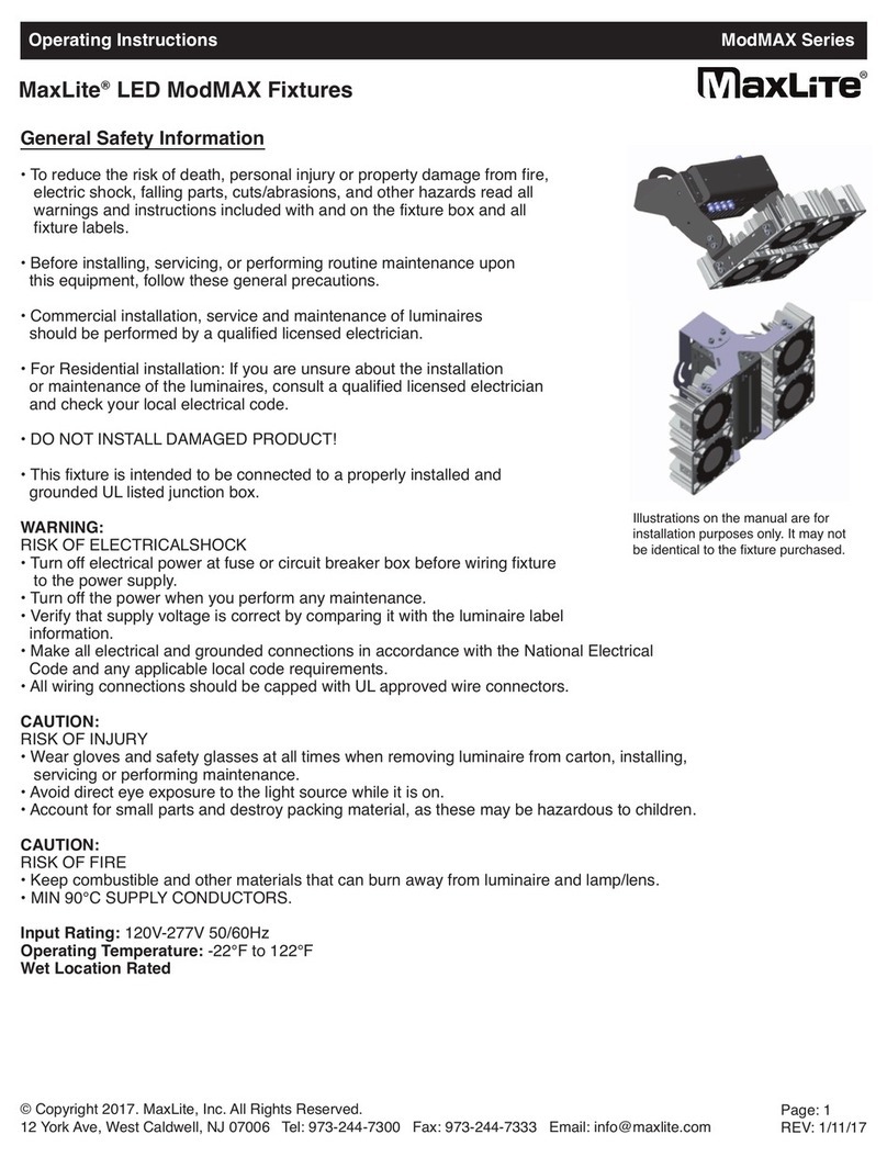 MaxLite ModMAX 97374 User manual