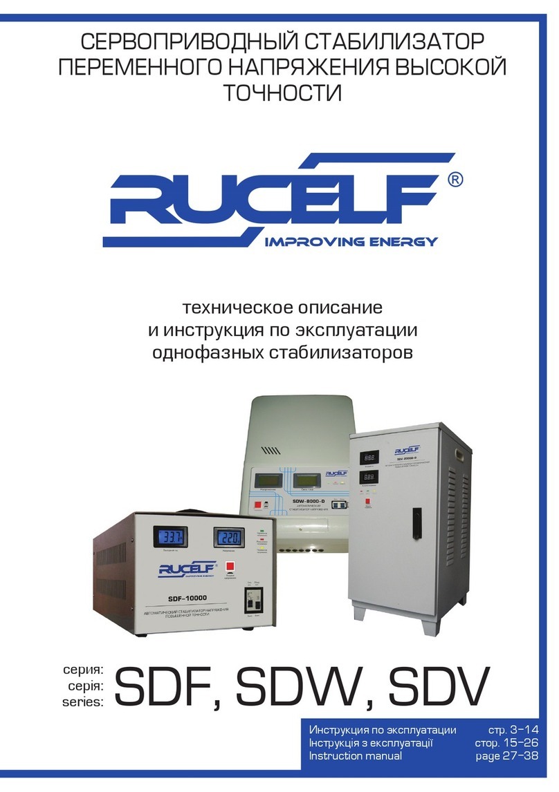 RUCELF SDF Series instruction manual