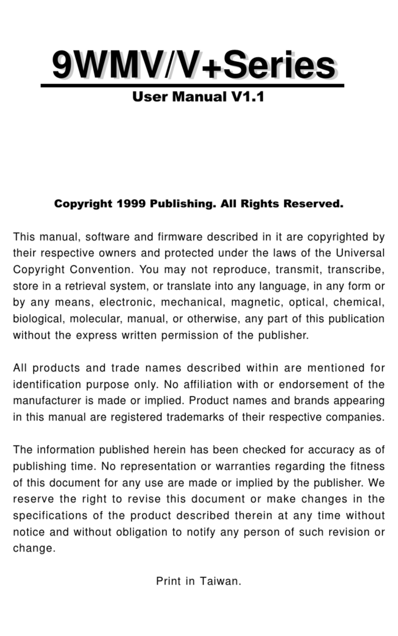 Fastfame 9WMV Series user manual