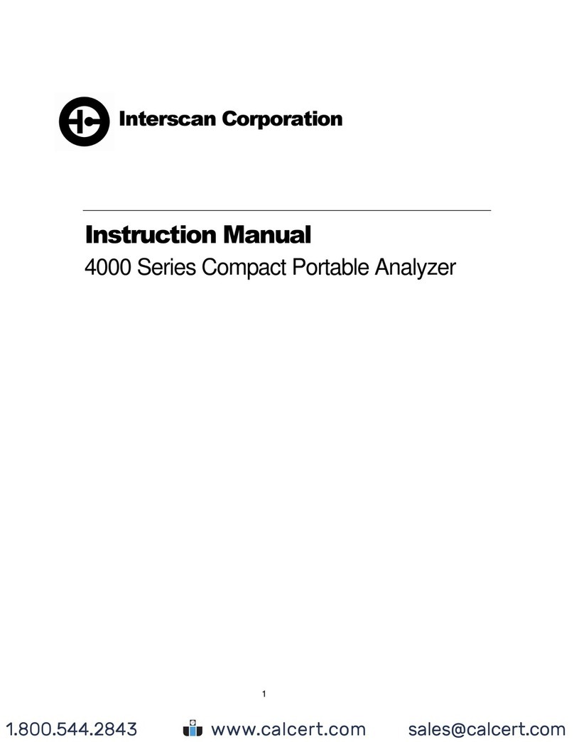 Interscan Corporation 4000 Series User manual Interscan Corporation 4000 Series User manual
