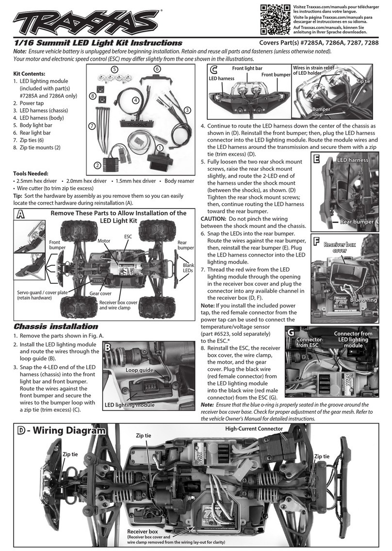 Traxxas 7285A User manual