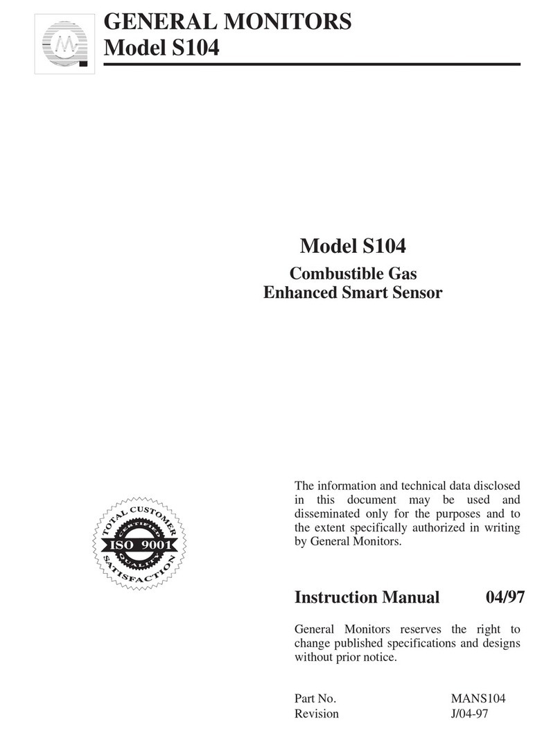 General Monitors S104 instruction manual