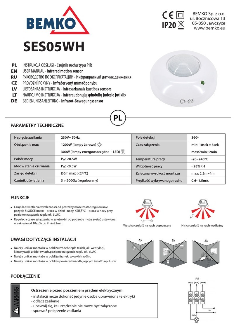 BEMKO SES05WH user manual