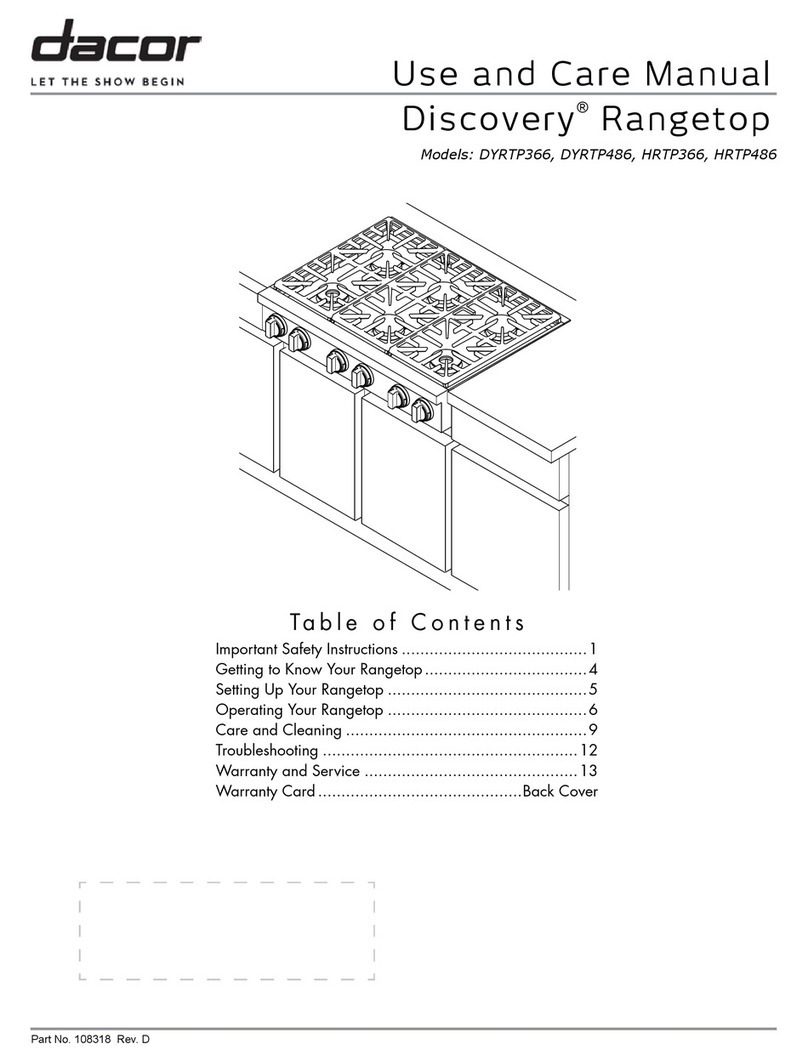 Dacor Discovery HRTP486 User manual
