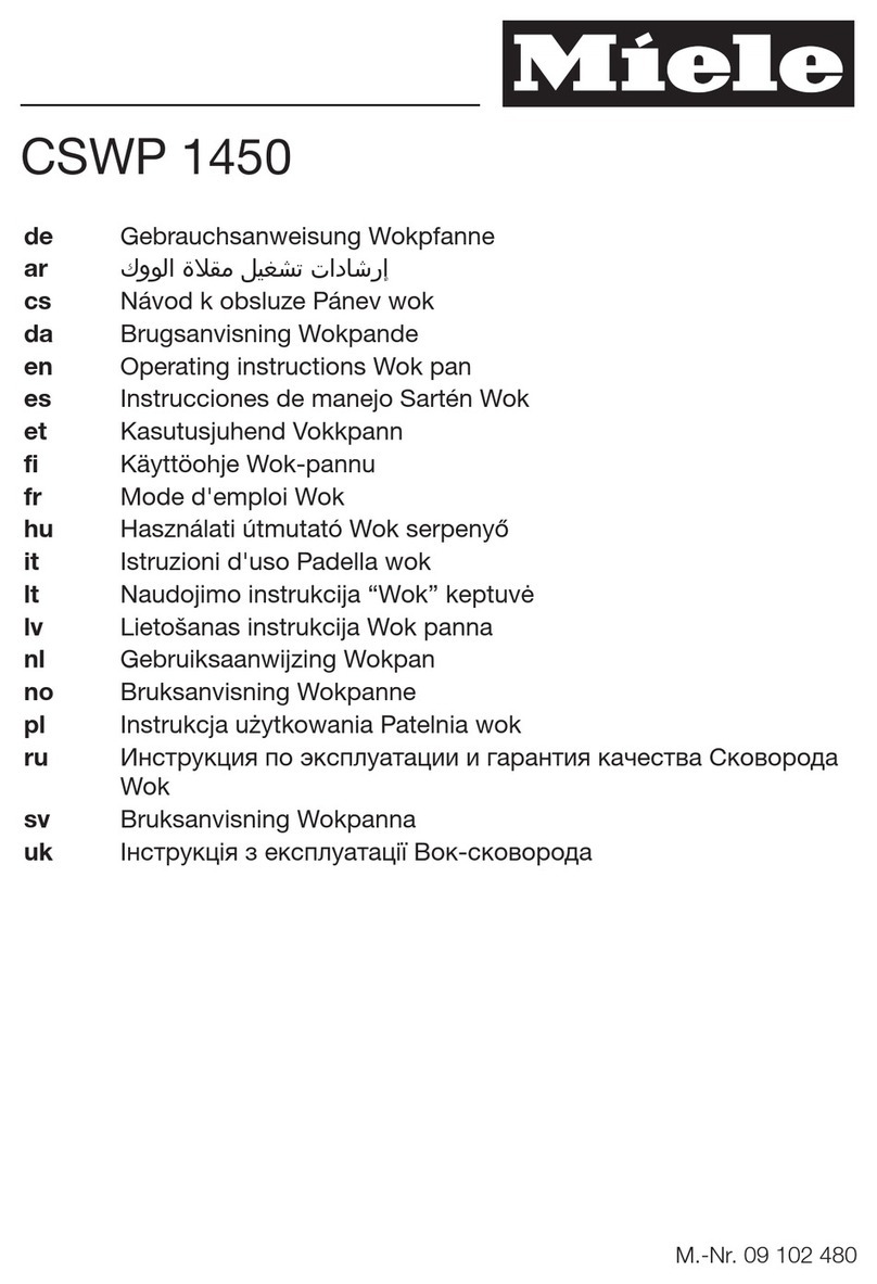 Miele CSWP 1450 operating instructions