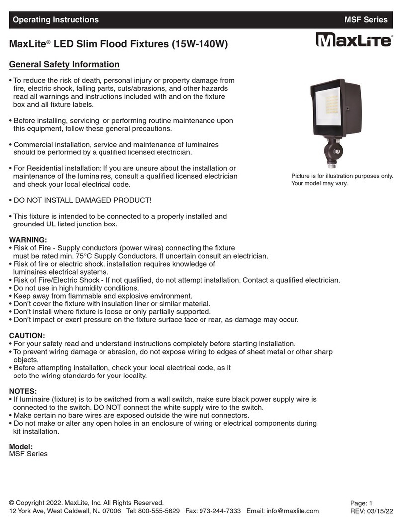 MaxLite MSF Series User manual