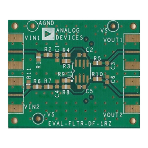 Analog Devices EVAL-FLTR-DF-1RZ Installation and operating instructions