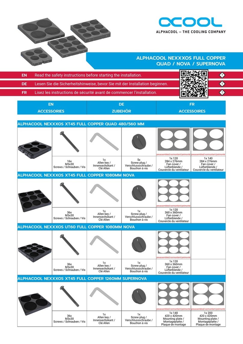 Alphacool NEXXXOS FULL COPPER QUAD User manual