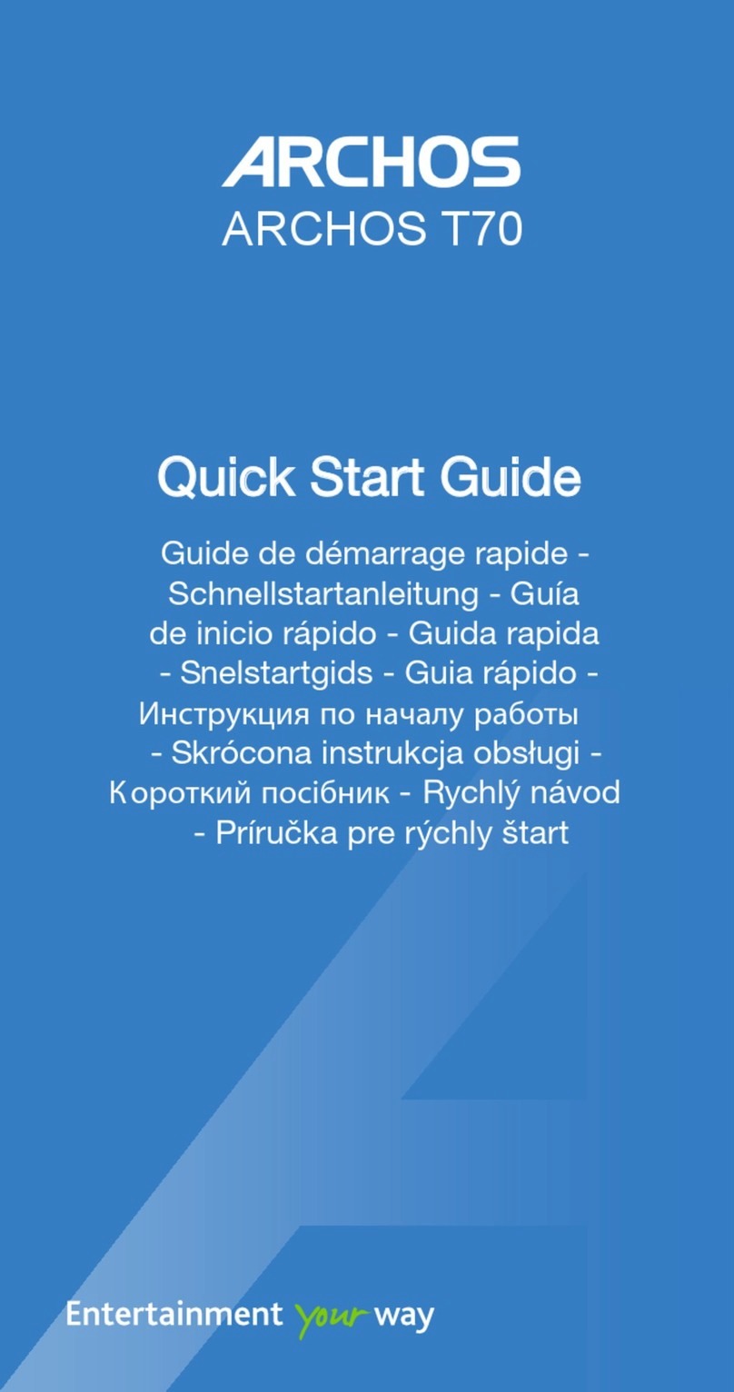 Archos T70 User manual