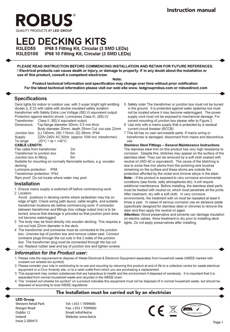 Robus R3LED5S instruction manual
