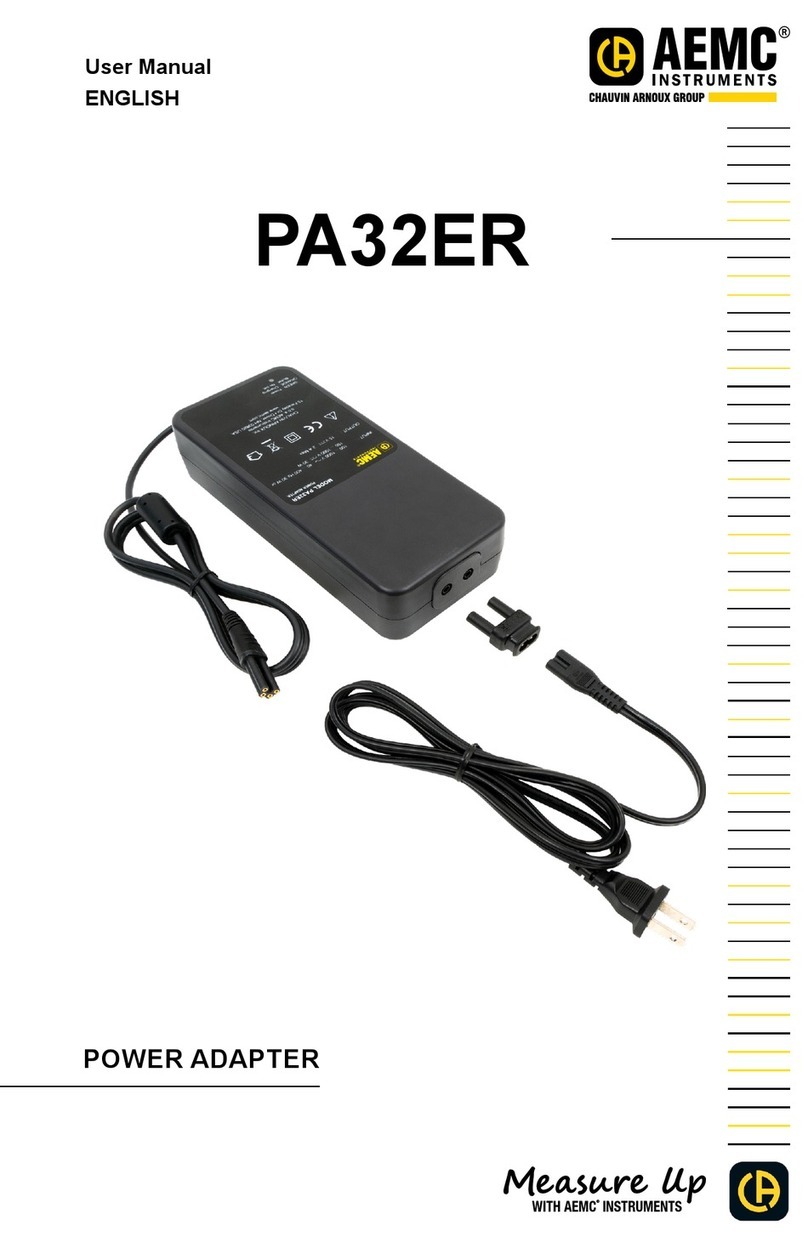Chauvin Arnoux PA32ER user manual Chauvin Arnoux PA32ER user manual
