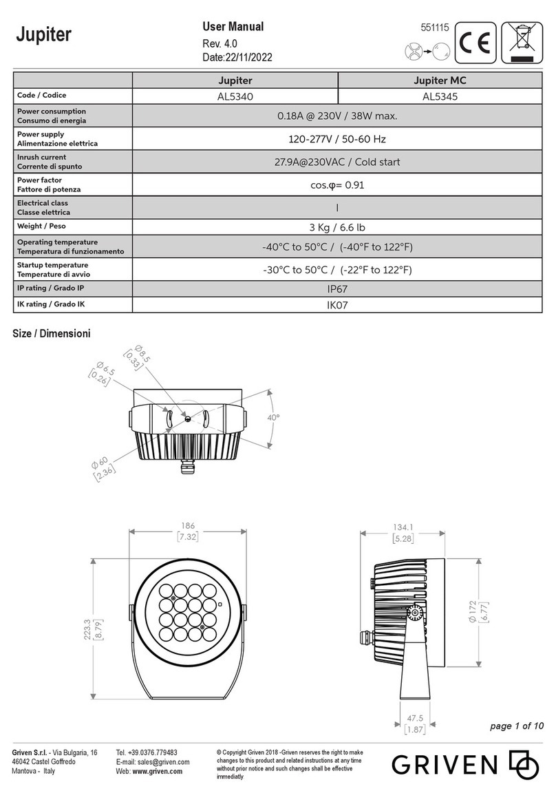 Griven Jupiter User manual