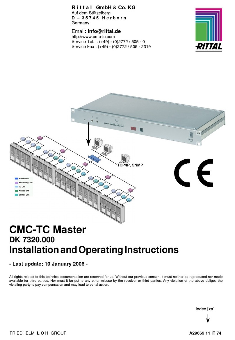 Rittal CMC-TC Installation and operating instructions