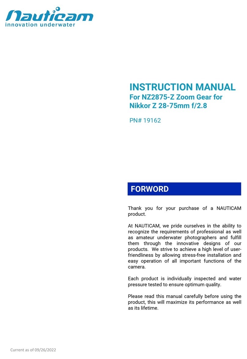 Nauticam NZ2875-Z Zoom Gear instruction manual