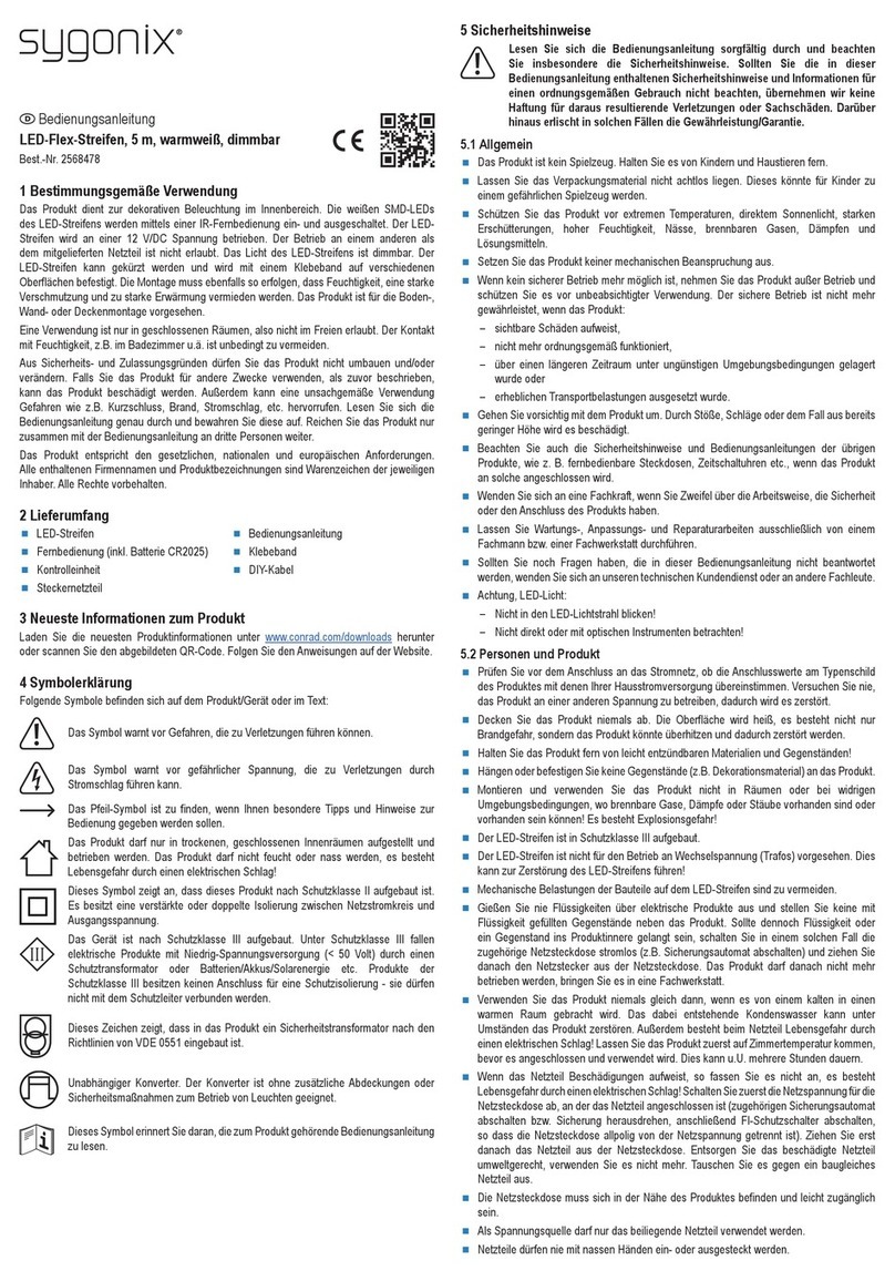 Sygonix 2568478 operating instructions