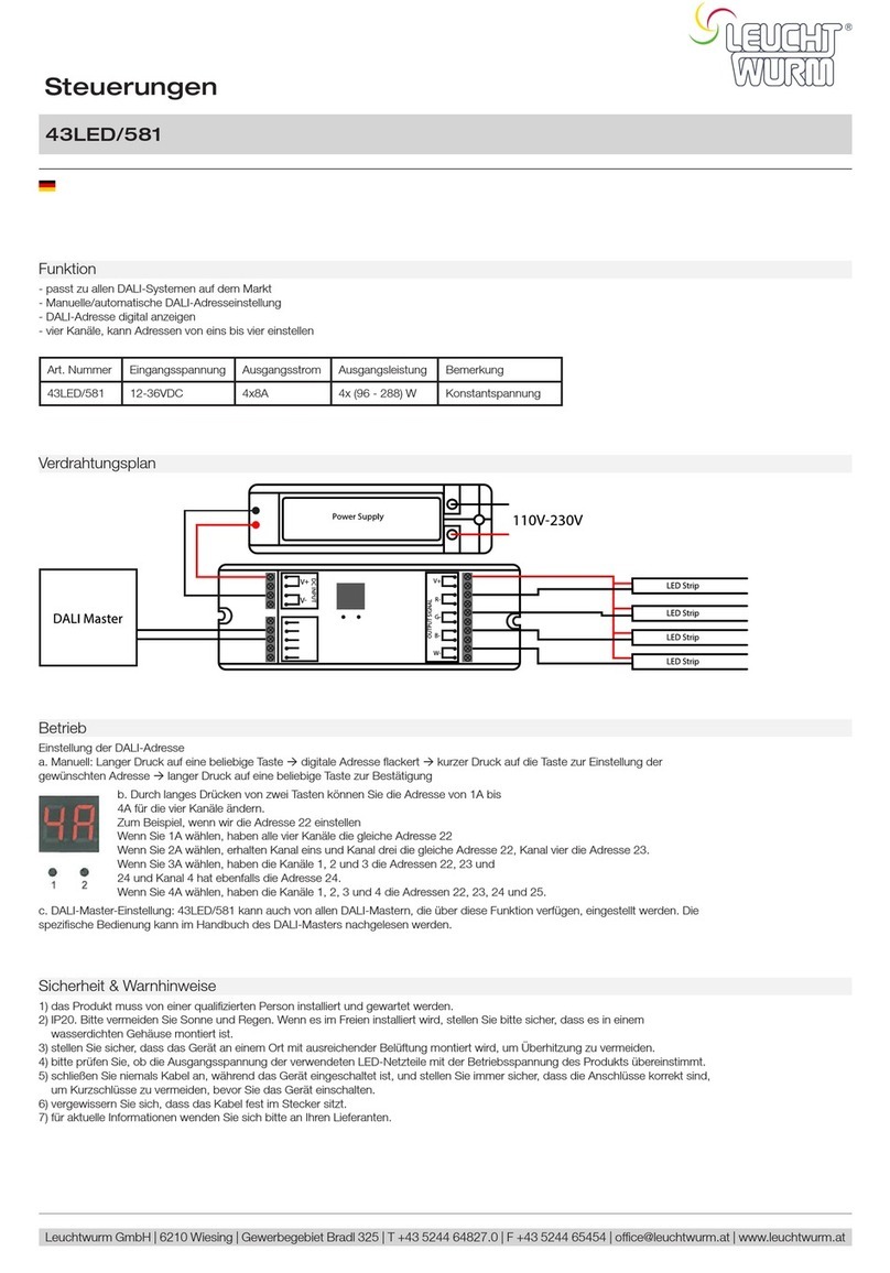 LEUCHTWURM 43LED/581 User manual