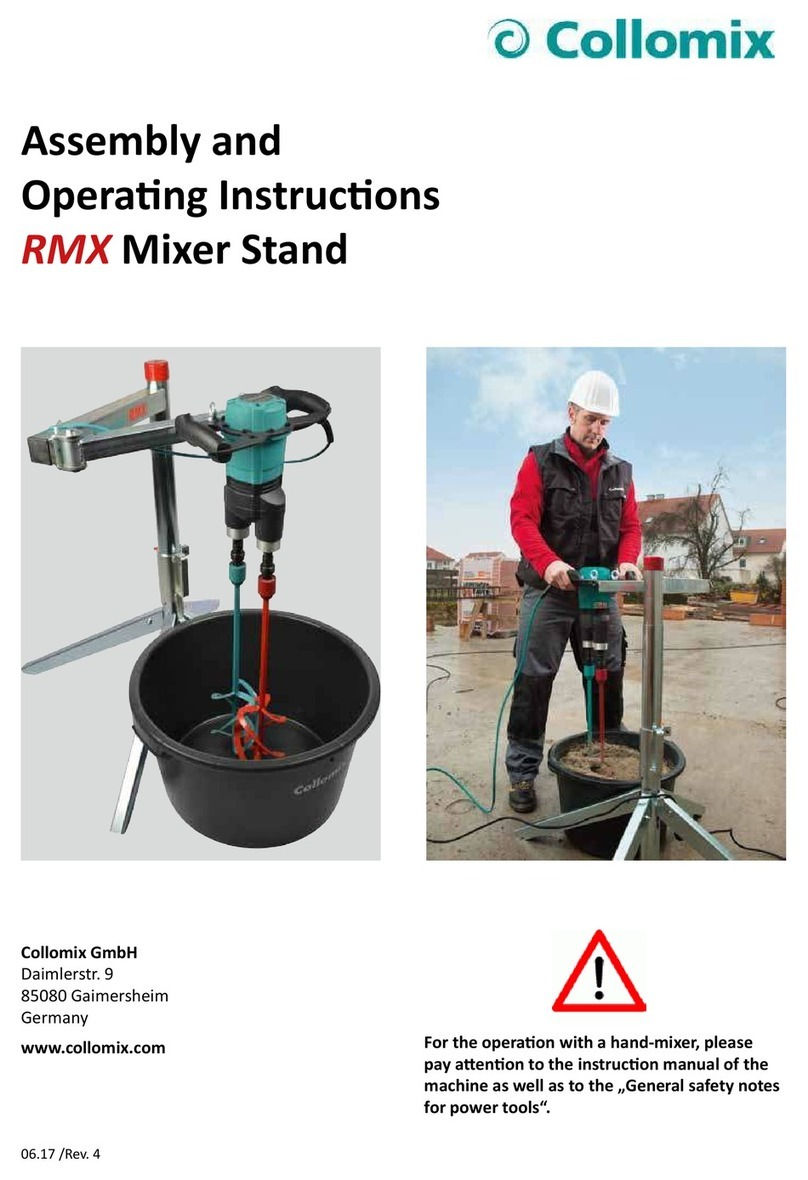 Collomix RMX Assembly and operating instructions