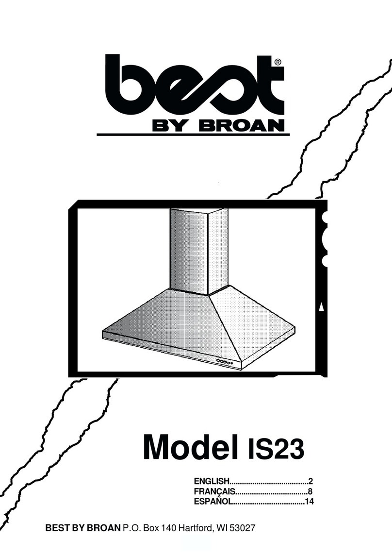 Broan Best IS23 Series User manual