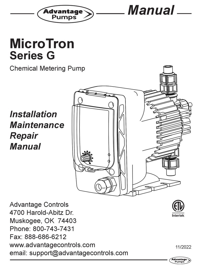 Advantage Controls MicroTron G Series User manual